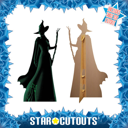 Wicked Elphaba Witch Silhouette Cardboard Cut Out Height 163cm