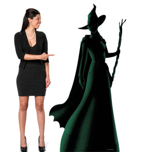 Wicked Elphaba Witch Silhouette Cardboard Cut Out Height 163cm