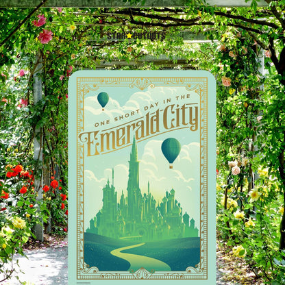 Wicked Emerald City Theme Backdrop Cardboard Cut Out Height 133cm