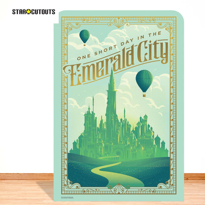Wicked Emerald City Theme Backdrop Cardboard Cut Out Height 133cm