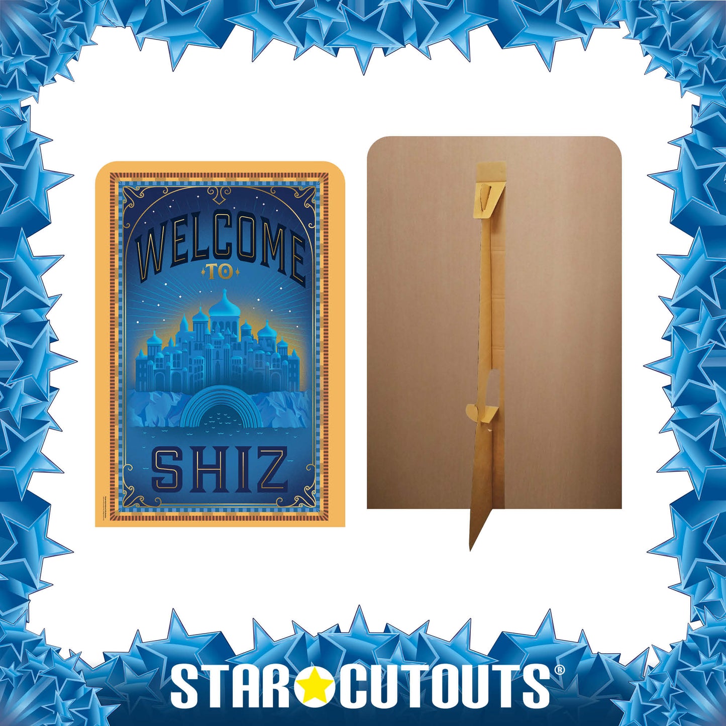Wicked Welcome To Shiz Party Backdrop Cardboard Cut Out Height 133cm