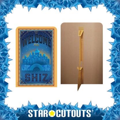 Wicked Welcome To Shiz Party Backdrop Cardboard Cut Out Height 133cm