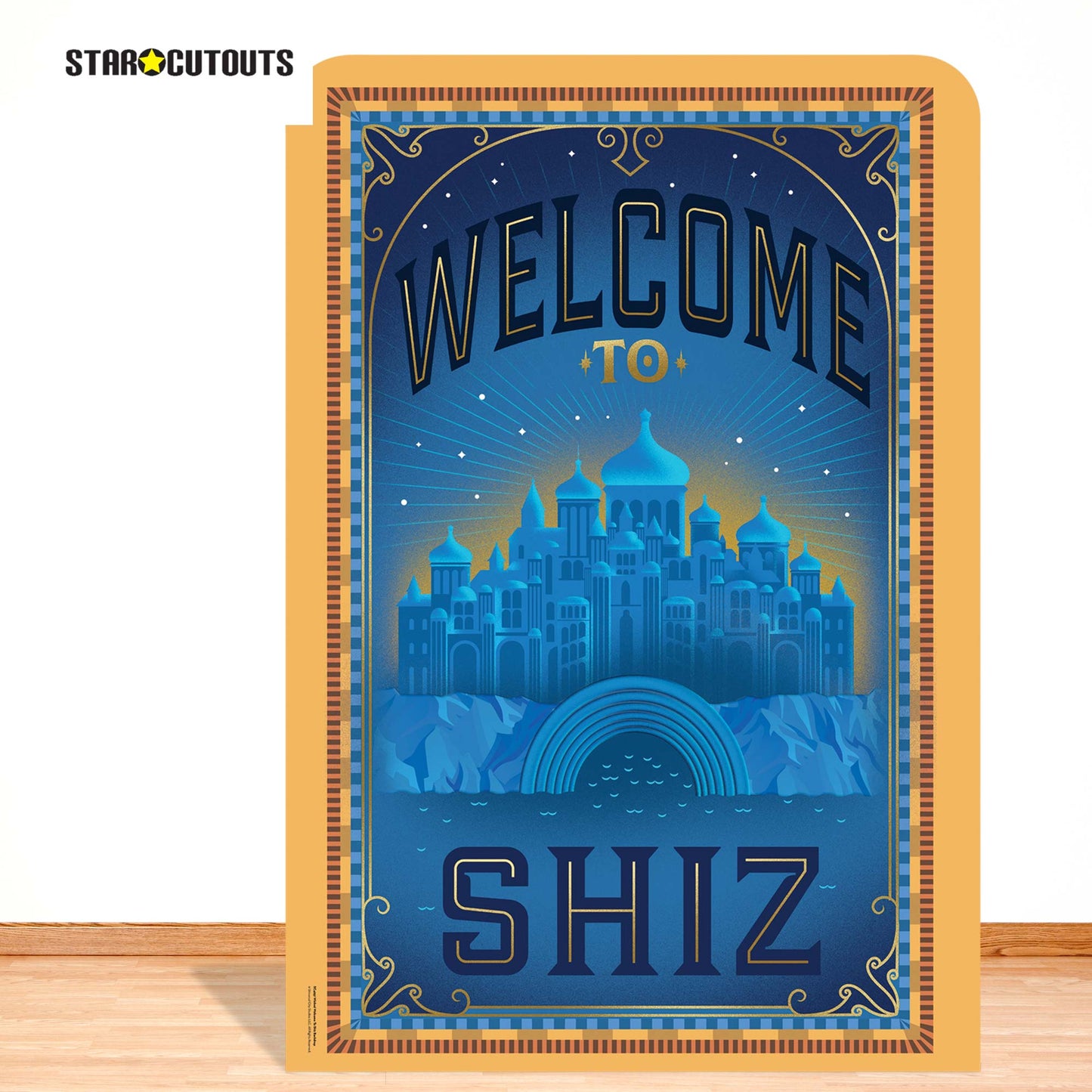 Wicked Welcome To Shiz Party Backdrop Cardboard Cut Out Height 133cm
