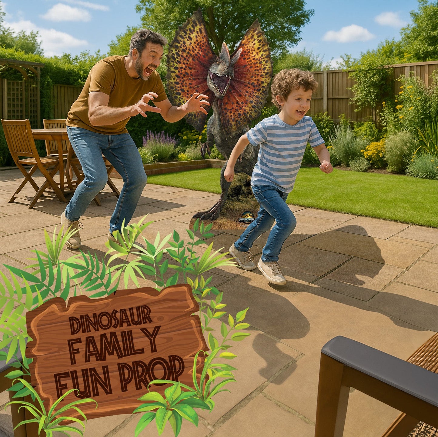 Jurassic World Dilophosaurus Cardboard Cut Out Height 135cm