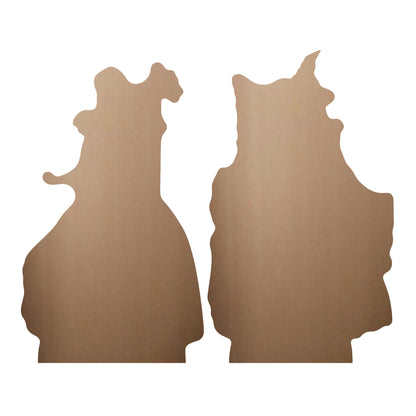 Wicked Glinda Elphaba Table Party Decoration Mini Cardboard Cut Out Height 32cm
