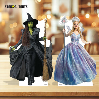 Wicked Glinda Elphaba Table Party Decoration Mini Cardboard Cut Out Height 32cm