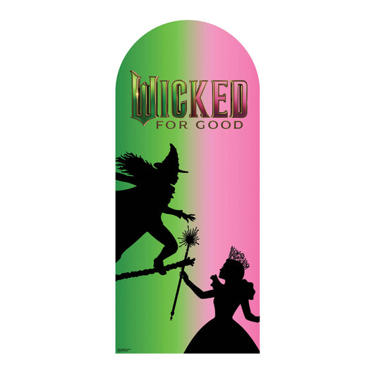 Wicked For Good Pink & Green Silhouette Backdrop Height 185cm