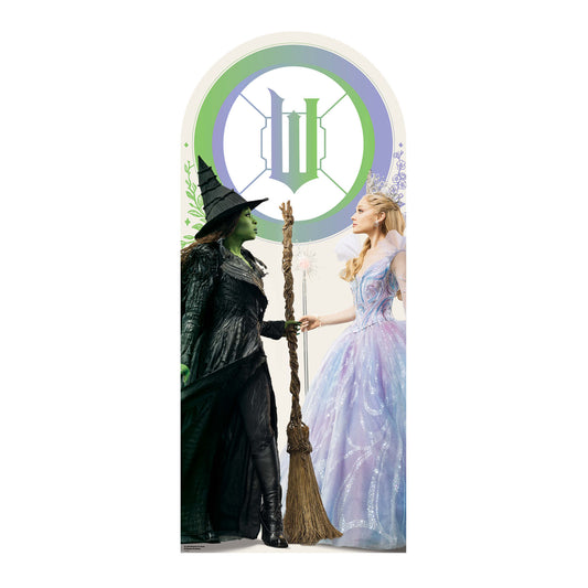 Wicked Glinda & Elphaba Movie Backdrop Cardboard Cut Out Height 185cm