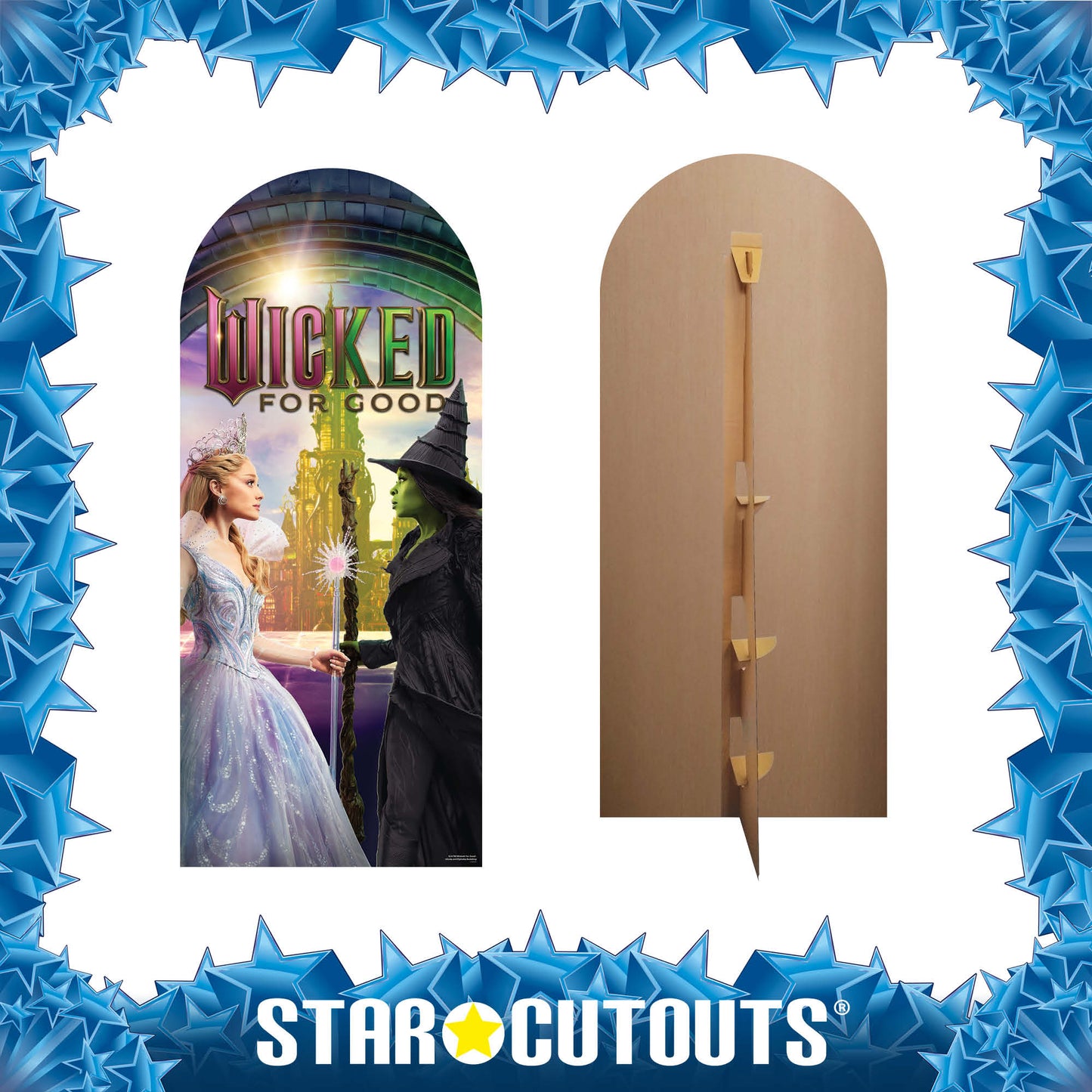 Wicked Cardboard Backdop For Good Glinda Elphaba Emerald City Height 185cm