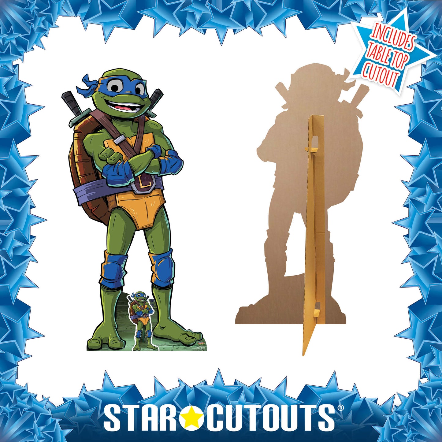 Leonardo Ninja Turtles Medium Cardboard Cut Out Height 135cm
