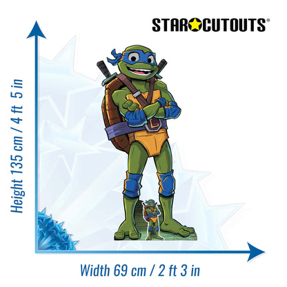 Leonardo Ninja Turtles Medium Cardboard Cut Out Height 135cm