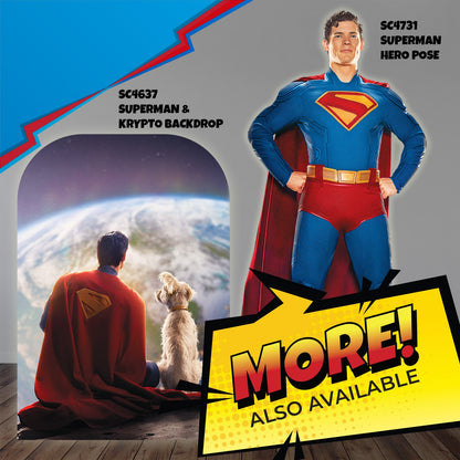Superman Takes Flight Comic Style Cardboard Cut Out Height 228cm