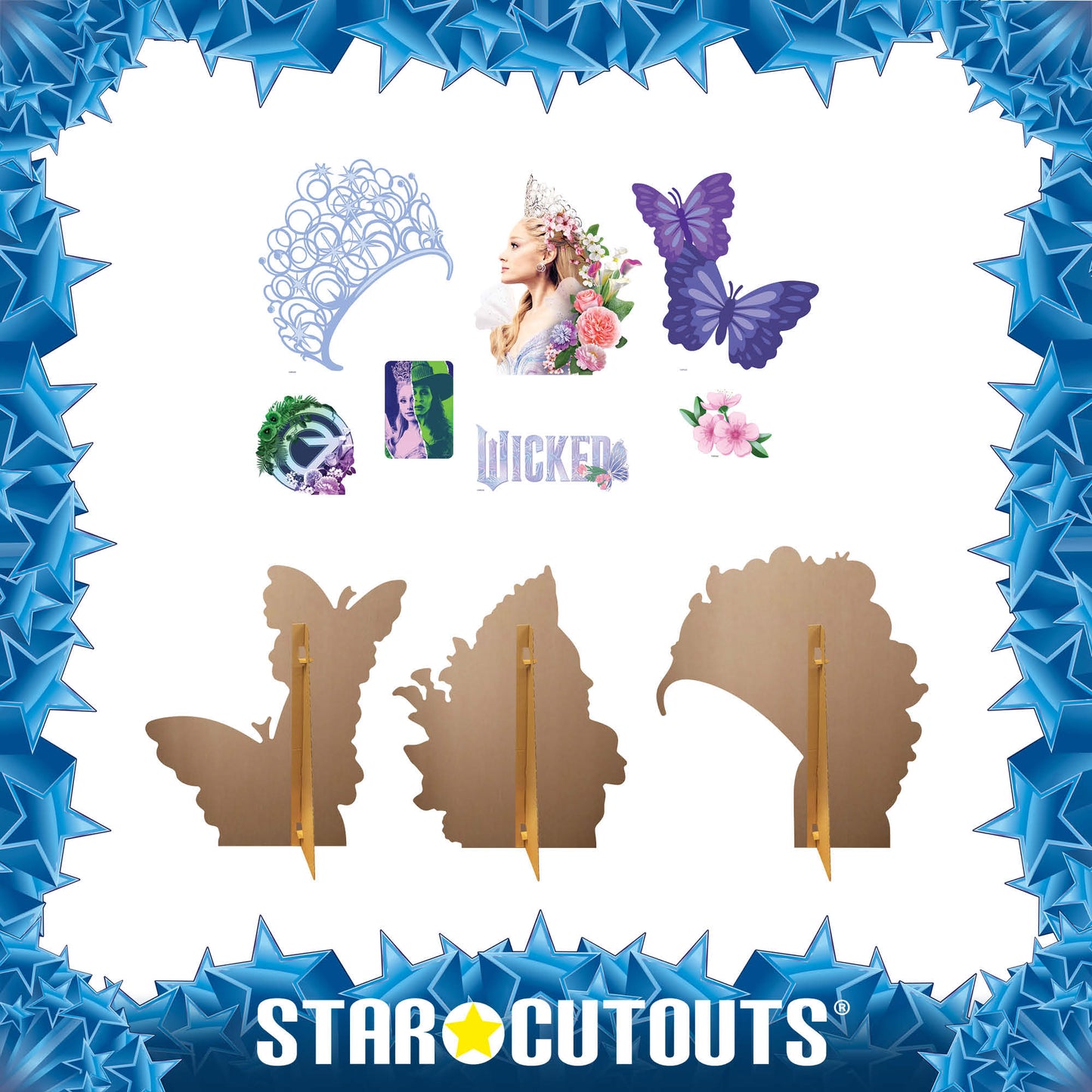 Wicked For Good Glinda Cardboard Cutout Decorations - Height 55cm