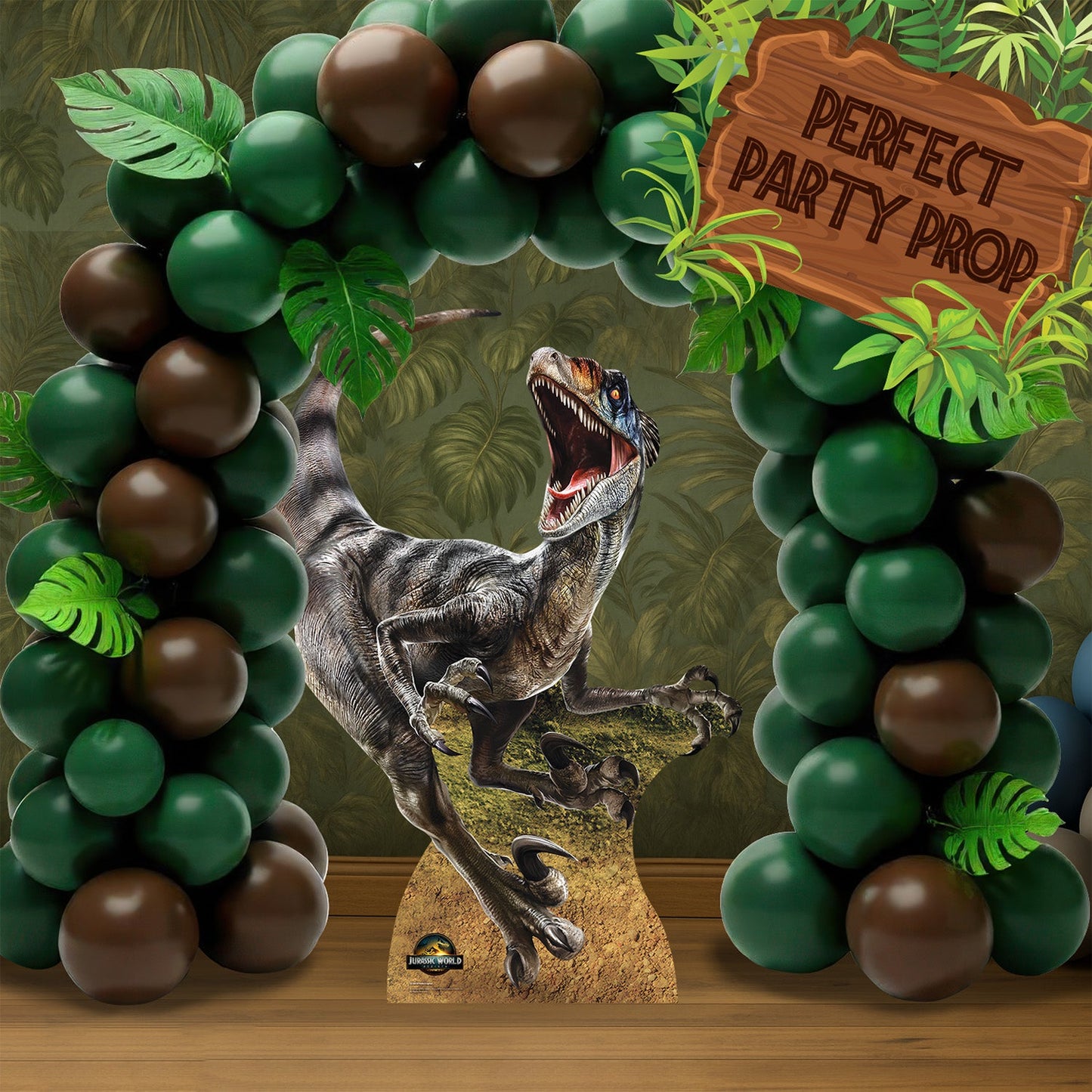 Velociraptor Dinosaur Jurassic World Rebirth Cardboard Cut Out Height 144cm