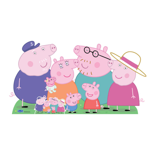 Peppa Pig Family Cardboard Cutout Party Decoration Height 91cm