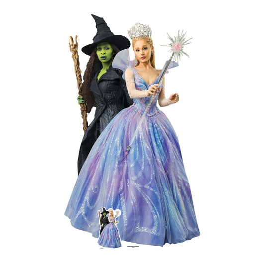 Wicked Glinda & Elphaba Double Cardboard Cut Out Height 159cm