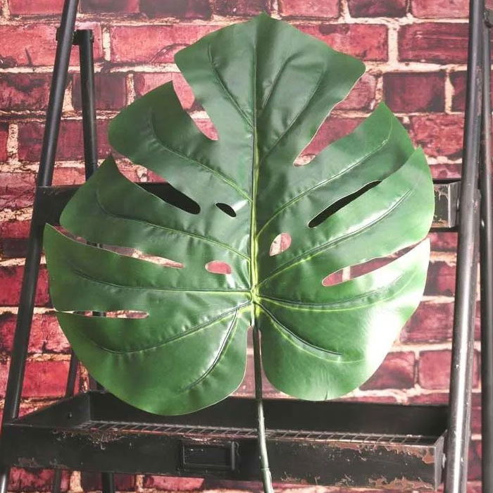 Philodendron Leaf Real Touch Green 40cm Leaf | Party Save Smile