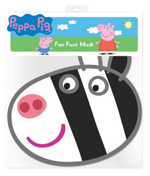 Zoe Zebra Peppa Pig Face Mask (Single)