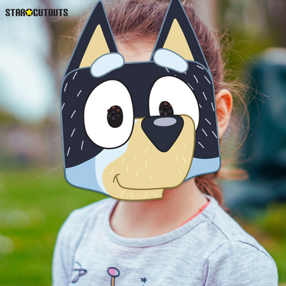 Bluey Party Cardboard Face Masks (6 Pack)