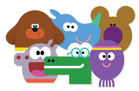 Hey Duggee & Squirrels Party Face Masks with Tabs (6 Pack)