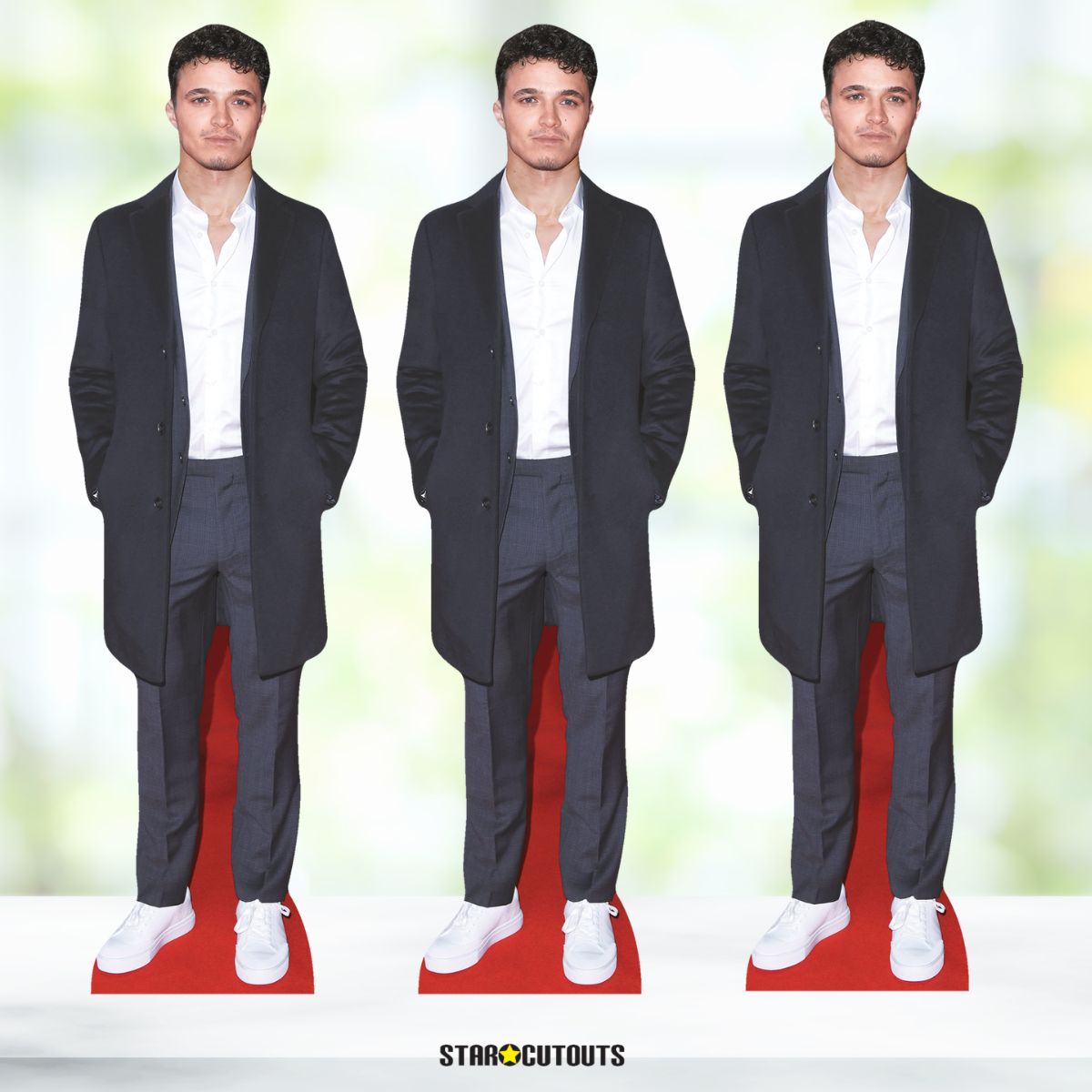 Lando Norris Cutout Shelf Top Cardboard Cutout 3 Pack Height 31cm