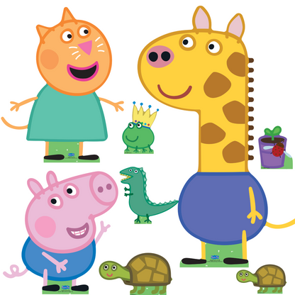 Peppa Pig Cardboard Cutouts Gerald, George and Candy Multi Pack Height 86cm - Party Save Smile