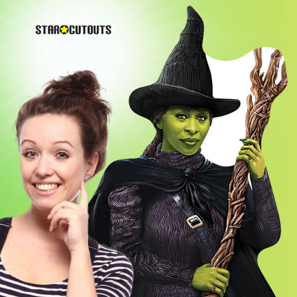 Wicked Elphaba Cardboard Cutout Green Witch Height 159cm