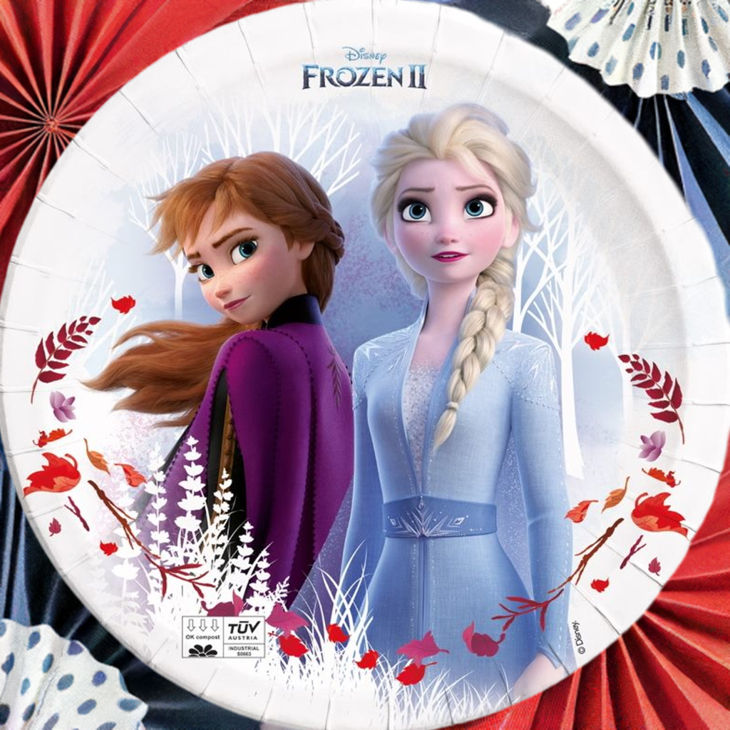 Compostable Frozen Party Plates Pack of 8