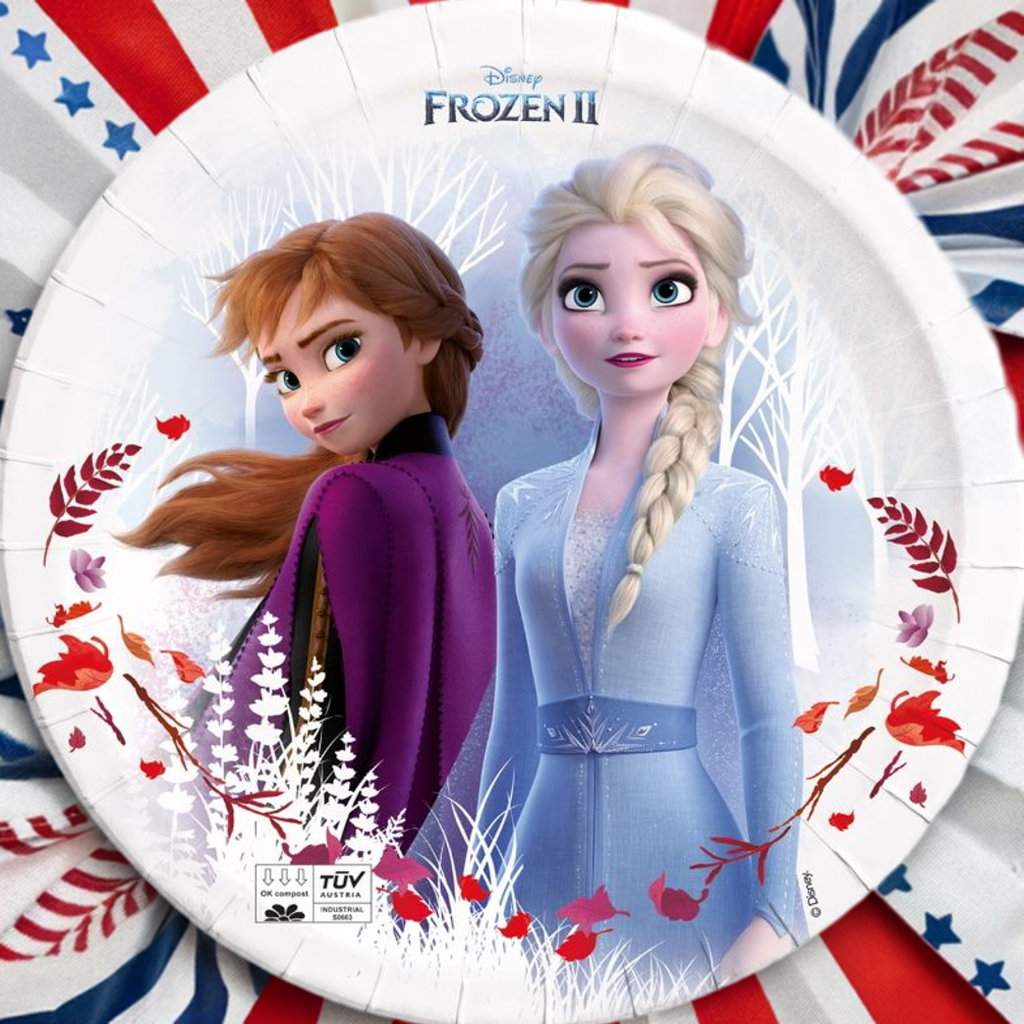 Compostable Frozen Party Plates Pack of 8