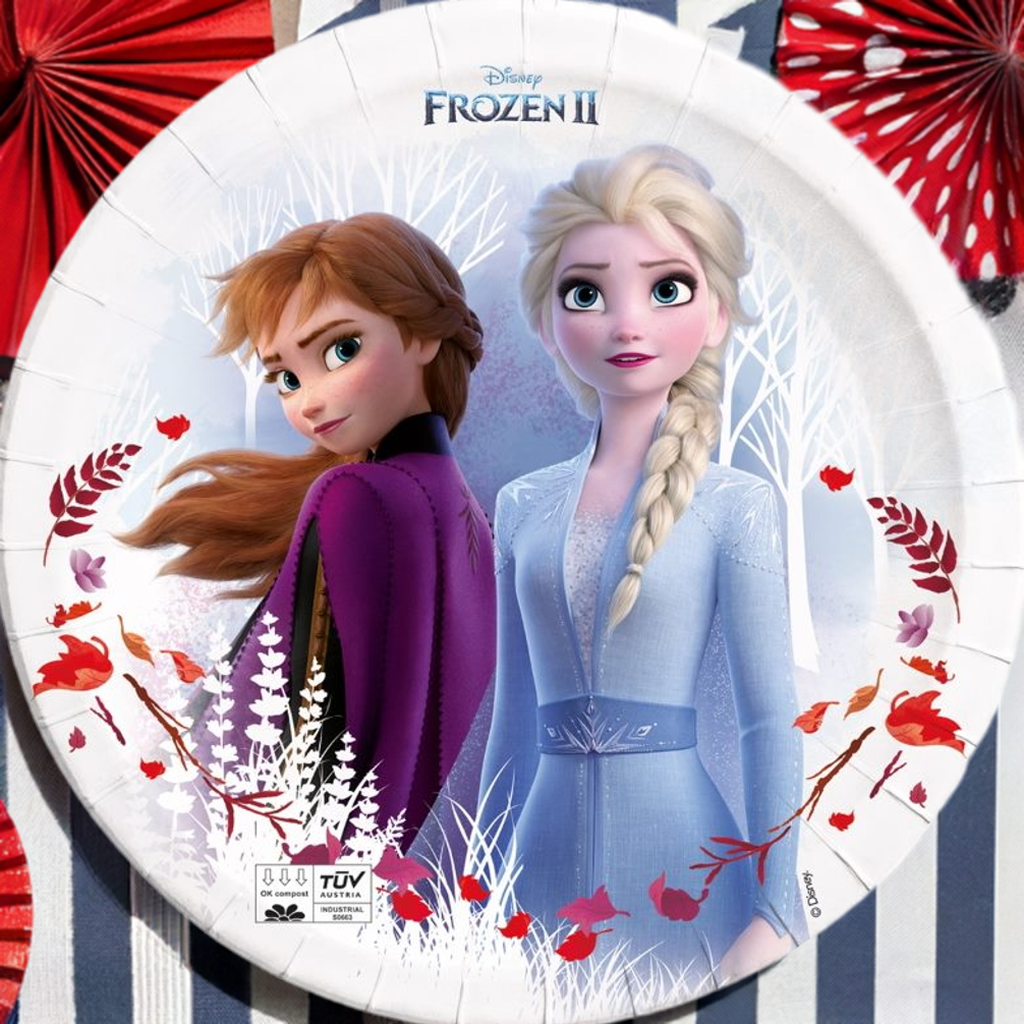 Compostable Frozen Party Plates Pack of 8