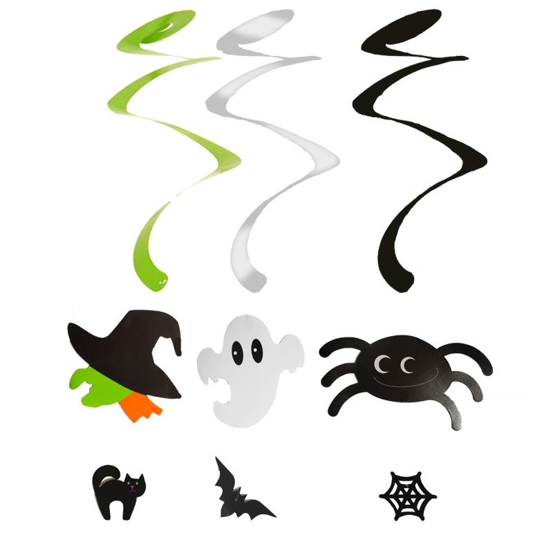 Witch, Ghost & Spider Hanging Halloween Decorations Pack of 3 | Party Save Smile