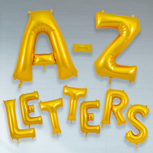 Gold Letter A-Z Balloons 34 inch