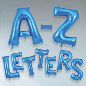 Blue Letter A-Z Balloons 34 inch