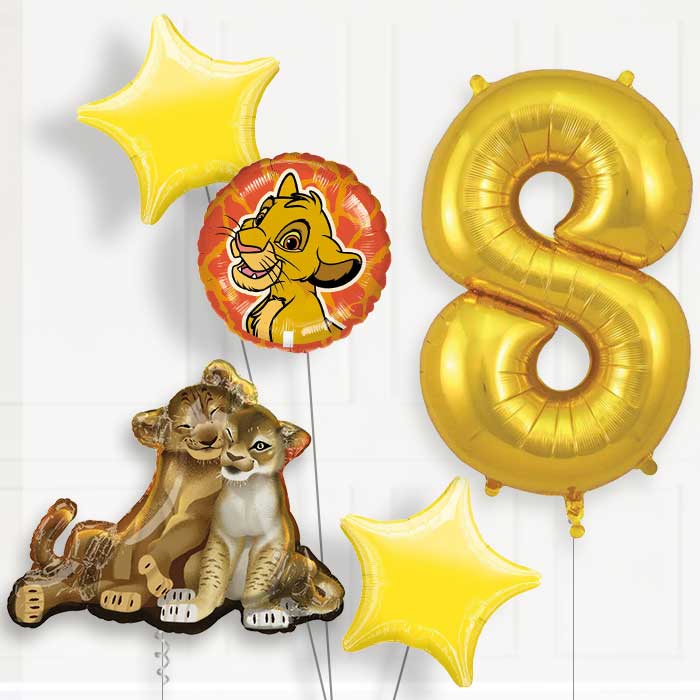 The Lion King Birthday Balloon Package Choose Age - 8th Birthday Balloon Package | Party Save Smile