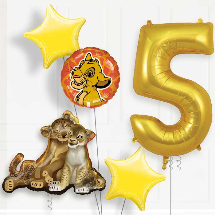 The Lion King Birthday Balloon Package Choose Your Number