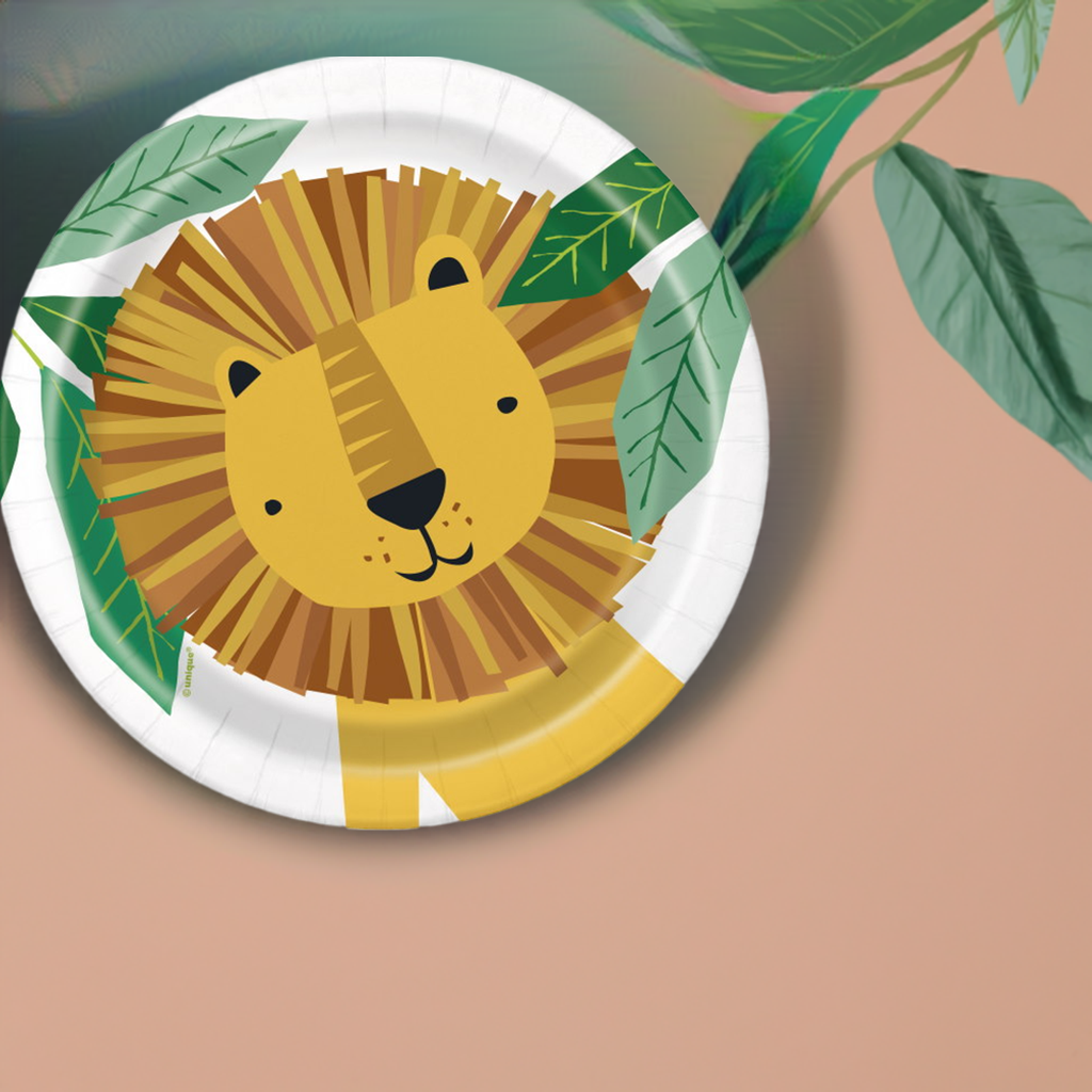 Animal Jungle Party Cake Plates Pack of 8 - Party Save Smile
