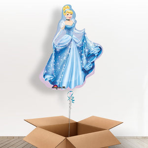 Giant Cinderella Helium Balloons in a Box Gift