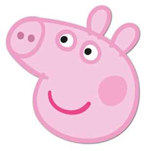 Peppa Pig Mask Cardboard With Tabs and Elastic (Single)
