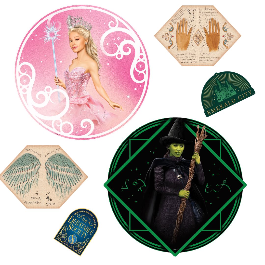 Wicked Witches Party Decoration Pack Cardboard Cut Outs & Decals Height 45cm