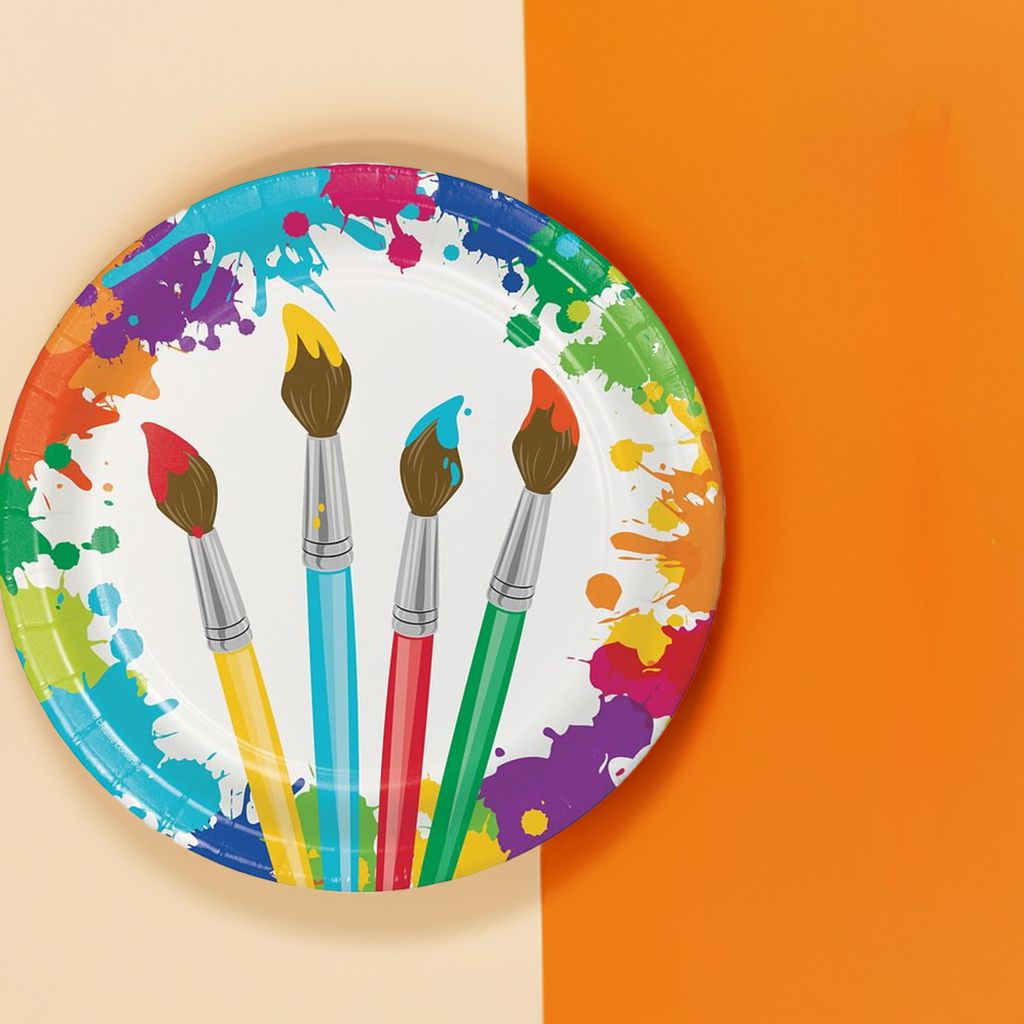 Art Arty Paint Party Plates 23cm Pack of 8