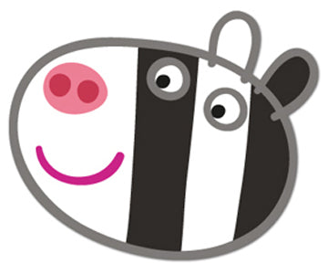 Zoe Zebra Peppa Pig Face Mask (Single)