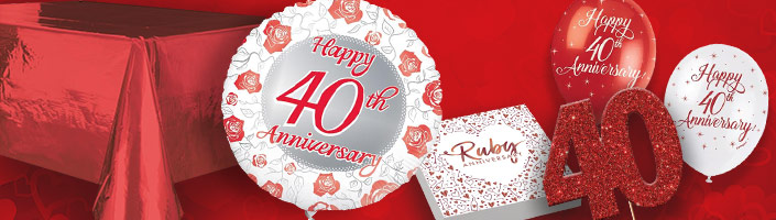 40th Anniversary Card, Ruby Anniversary Card for a Couple, Pun 40