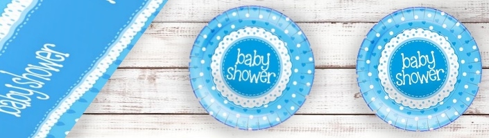 Blue Polka Dot Baby Shower Supplies Balloons Decorations Packs