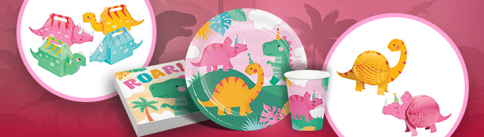 Pink Dinosaur Pinata for Girls T-Rex Themed Dino Birthday Party