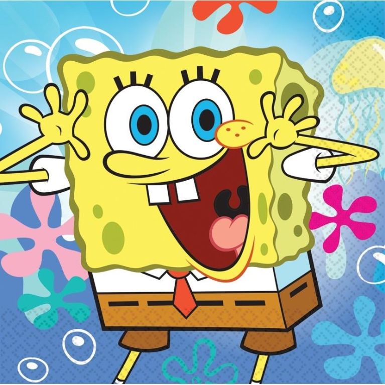 SpongeBob SquarePants Party Napkins | Serviettes - Buy Online