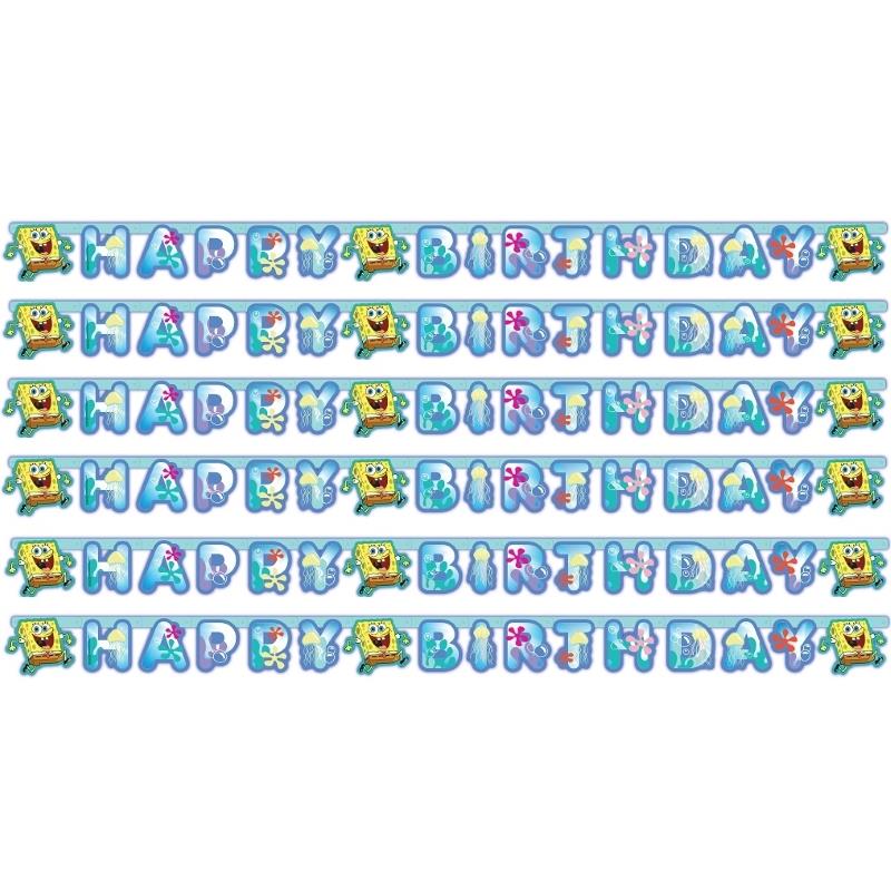 SpongeBob SquarePants Happy Birthday Banner | Decoration - Buy Online