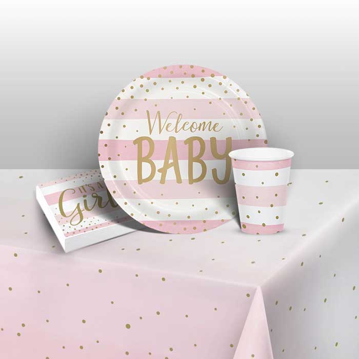 Pink and sale gold baby shower