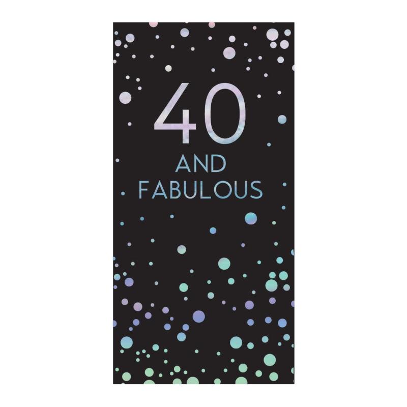 Age 40 | Fabulous Sparkling Dots Belgian Chocolate Gift Bar - Buy Online